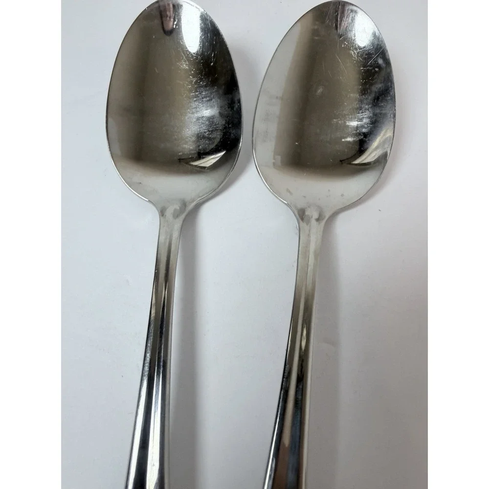 Oneida Gala Impulse‎ Stainless Steel Set of 2 Serving Spoons 8 1/4